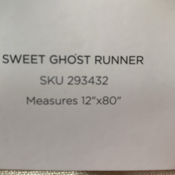 Table Runner Halloween Collection Dancing Ghost Pom Poms kirkland’s new with tag - Picture 7 of 7